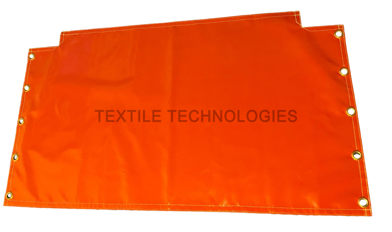 Welding Curtain made from Red Silicone Glass Cloth