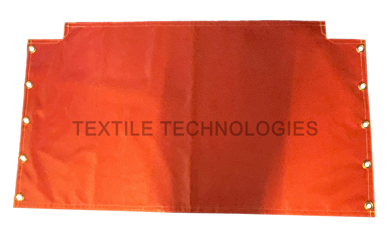 Welding Curtain made from Red Silicone Glass Cloth