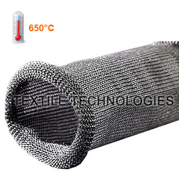 Braided cable sleeve stainless 30mm
